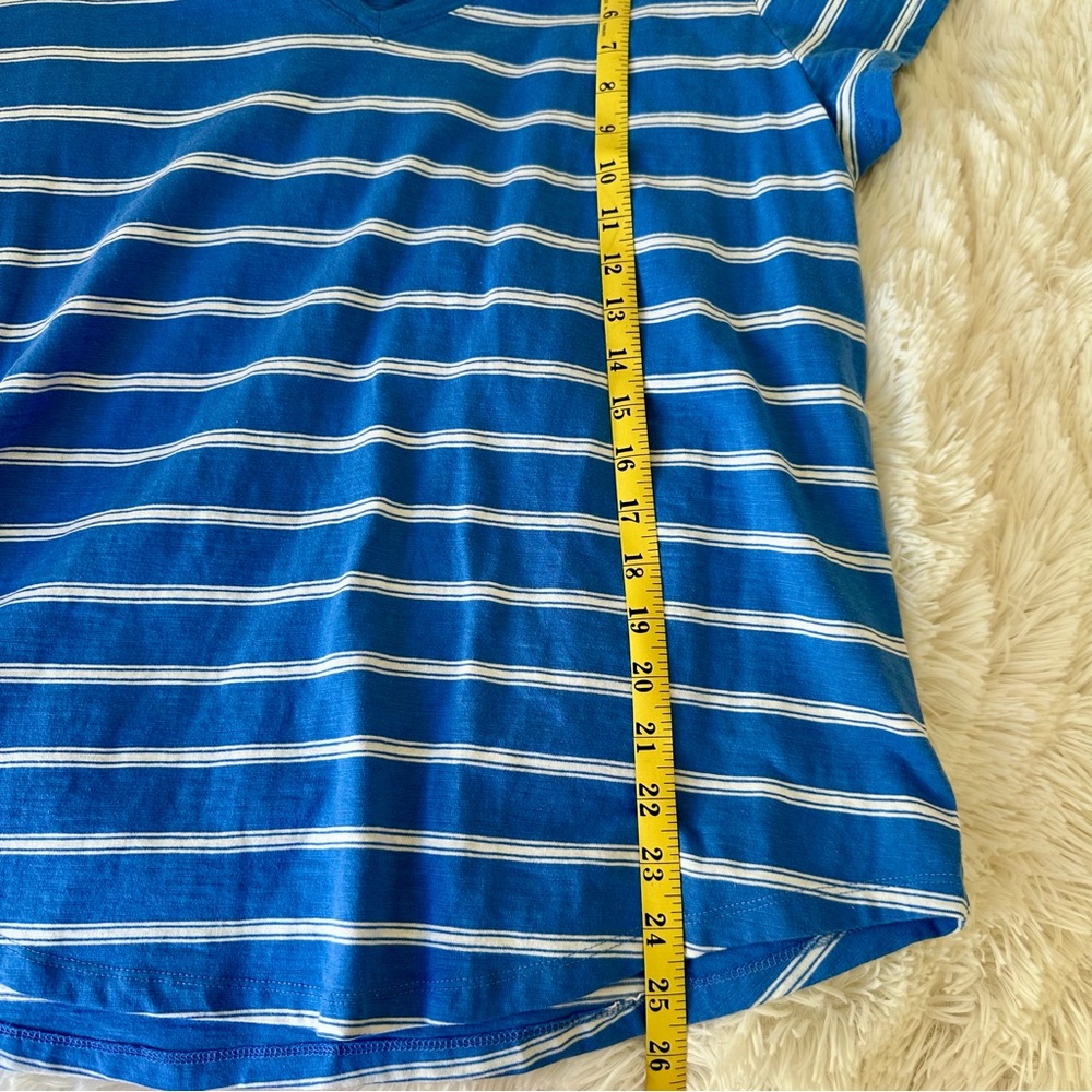 Sonoma Women's Blue White Short Sleeve Tee Size: XXL NWOT - Picture 3 of 6